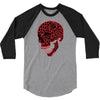 geometric skull 3/4 Sleeve Shirt