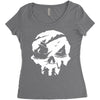 sea of theives skull Women's Triblend Scoop T-shirt