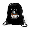 marshmallow man Drawstring Bags