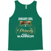january  girl is a perfect combination of princess and warrior Tank Top