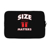 size matters Laptop sleeve