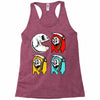 pac skull copy Racerback Tank