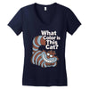 what color is this cat Women's V-Neck T-Shirt