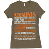 Geminis Difficult Ones To Understand Zodiac Ladies Fitted T-Shirt