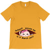 March Peeking Out Asian Baby Girl T-Shirt