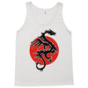 sun dragon with pearl   black red white Tank Top