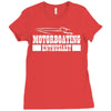 motorboating enthusiast Ladies Fitted T-Shirt