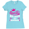 Queens Are Born in January Ladies Fitted T-Shirt