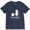 android robot spoof V-Neck Tee