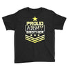 military, proud us army brother veteran u Youth Tee
