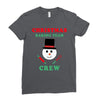 christmas baking team crew snowman Ladies Fitted T-Shirt