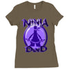 ninja dad Ladies Fitted T-Shirt
