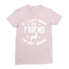 if i can't bring my dog i'm not going Ladies Fitted T-Shirt