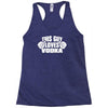 this guy loves vodka Racerback Tank