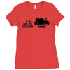 yours mine Ladies Fitted T-Shirt