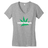 vegetarian Women's V-Neck T-Shirt