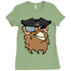 pirates face Ladies Fitted T-Shirt