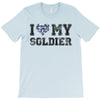 i love my soldier navy camouflage T-Shirt