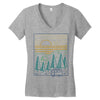 camp river Women's V-Neck T-Shirt