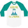 kiss a nurse 3/4 Sleeve Shirt