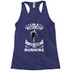 simple man running Racerback Tank