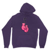 boxing gloves breast cancer Unisex Hoodie