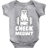 gym cat workout Baby Bodysuit