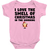 smell of christmas in the morning Baby Bodysuit