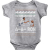 ya done messed up a a ron ugly sweater Baby Onesie