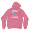 technically, the glass is always full Unisex Hoodie