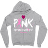 pink spread the hope Zipper Hoodie