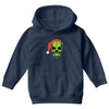 santa clous skeleton Youth Hoodie
