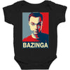 bazinga poster, ideal birthday gift or present Baby Bodysuit