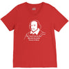 shakespeare beard quote much ado about nothing V-Neck Tee