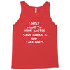 i just want to drink coffee Tank Top