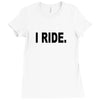 i ride Ladies Fitted T-Shirt