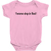 i wanna sleep in bad Baby Bodysuit