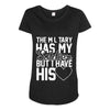 military has my soldier i have his heart Maternity Scoop Neck T-shirt