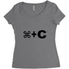 c Women's Triblend Scoop T-shirt