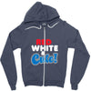 red white and cute Zipper Hoodie