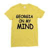 georgia is my mind Ladies Fitted T-Shirt