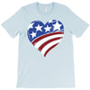 disstressed america flag heart T-Shirt