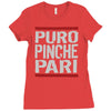 puro pinche pari funny Ladies Fitted T-Shirt