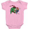raphael meets mario Baby Onesie