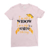 i'm not a widow i'm a wife to a husband with wings Ladies Fitted T-Shirt