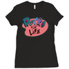 retro for life! Ladies Fitted T-Shirt