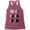 the phases of the moon of laika dog Racerback Tank