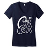 california love cali finger sign Women's V-Neck T-Shirt