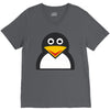 penguin face V-Neck Tee