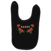 sassy with roses Baby Bibs